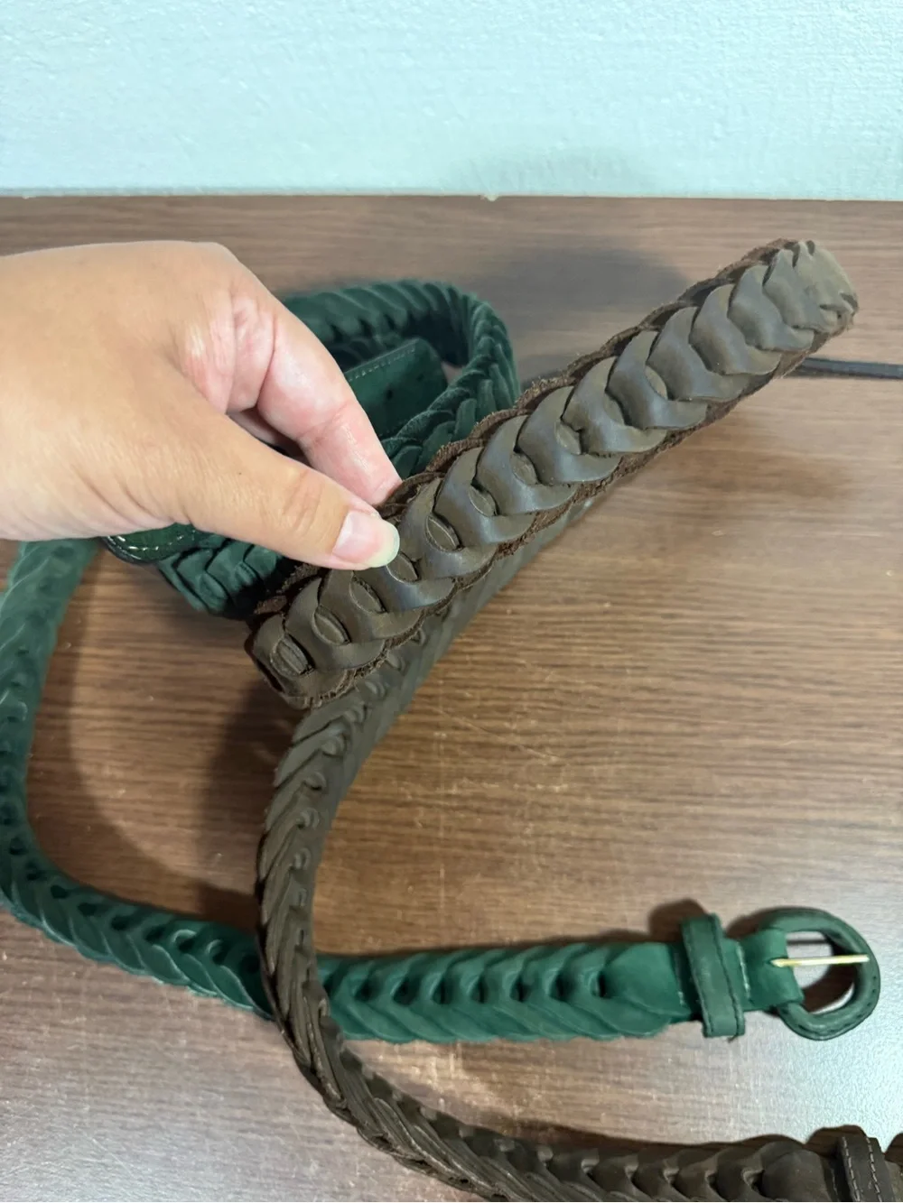 GAP Braided Leather Belts Vintage 90’s